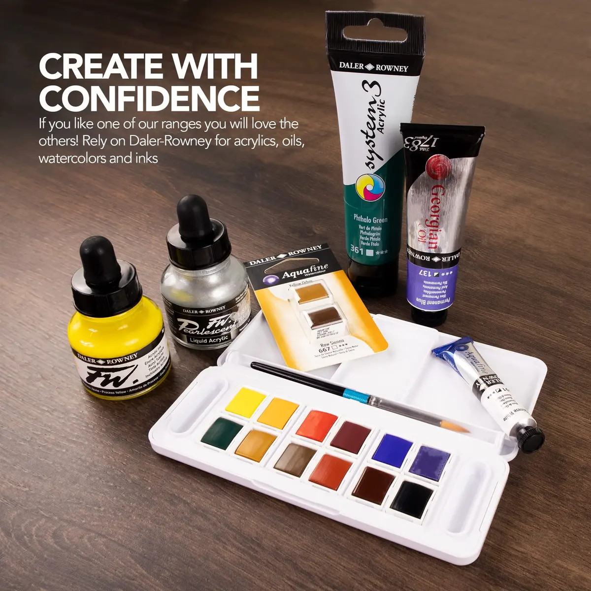 Daler Rowney FW Acrylic Artists Ink, 29.5ml | Paynes Gray, Lightfast & Fluid (160029065) - view 7