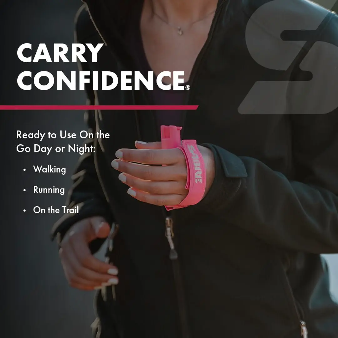 SABRE Runner Pepper Gel Spray for Running, Walking & Personal Safety | 0.67 Fl Oz | Focused Stream, 16 ft Range, Reflective Strap - view 5