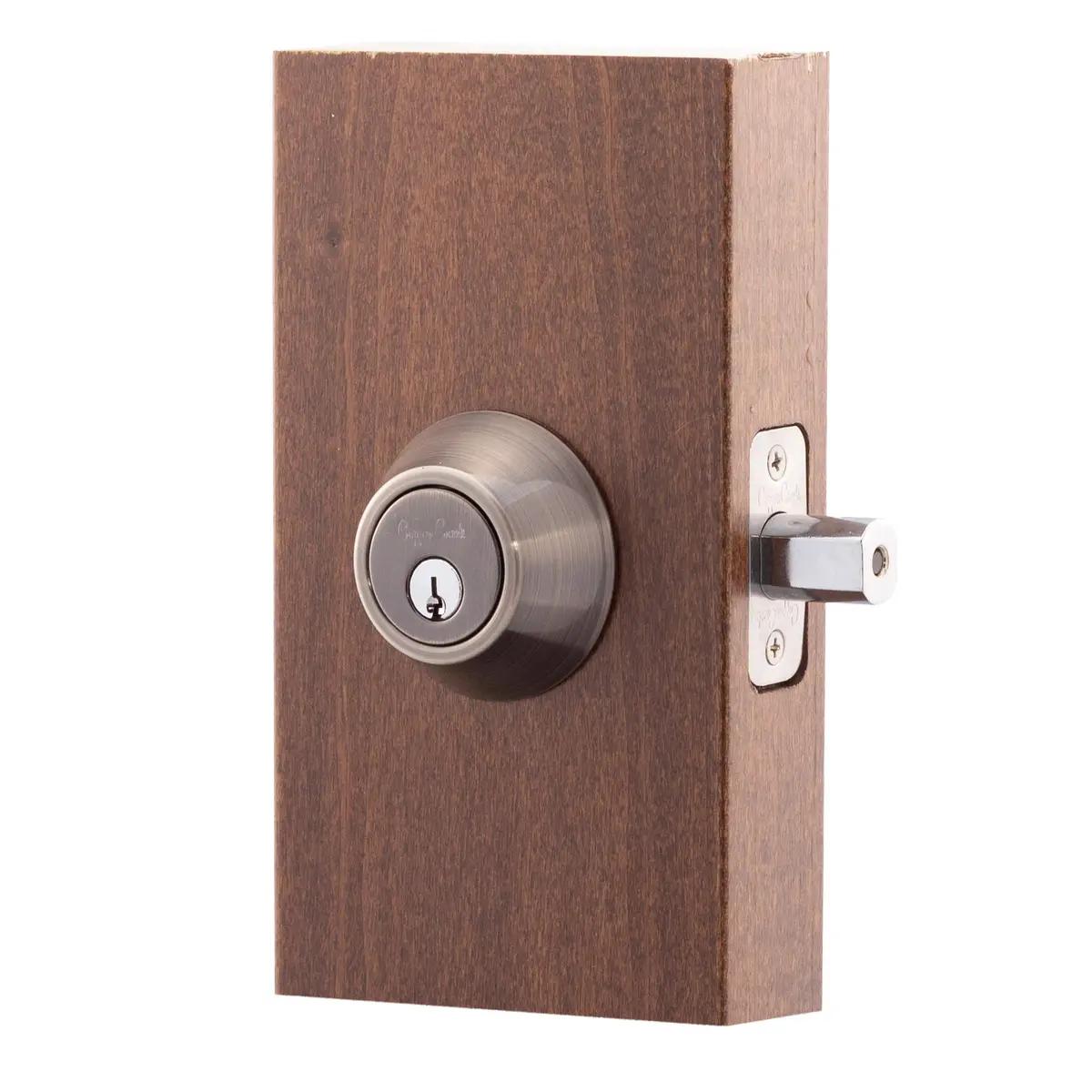 Copper Creek DB2410AN Single Cylinder Deadbolt 1 Count | Antique Nickel Security - view 2
