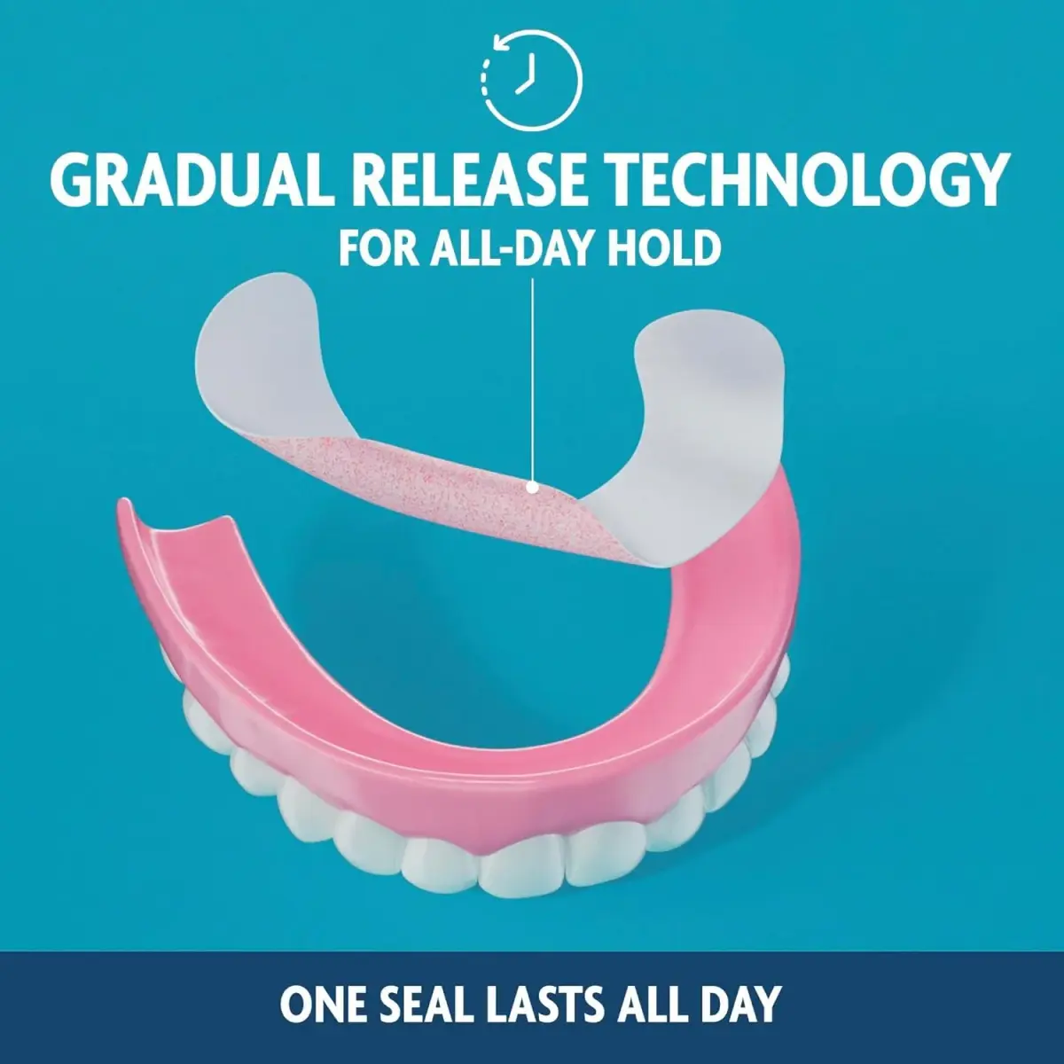 Sea-Bond Secure Denture Adhesive Seals Fresh Mint Lowers 30 Count (85g/3oz) | Zinc-Free All-Day Hold - view 5