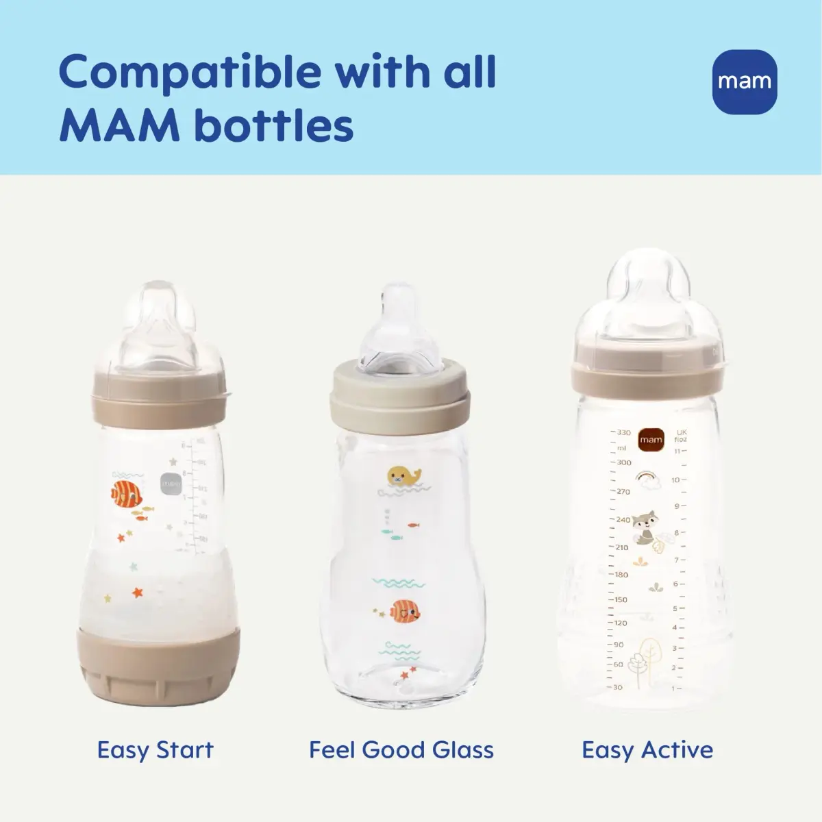 MAM Fast Flow Level 3 Bottle Nipples (Set of 2) | 4+ Months, SkinSoft Silicone, Fits All MAM Bottles - view 2