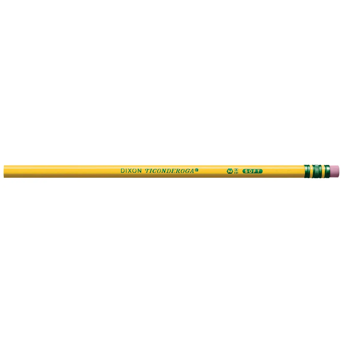 Ticonderoga Wood-Cased Pencils, Unsharpened, HB Soft, Yellow, 12 Count | Premium Writing Instrument - view 3