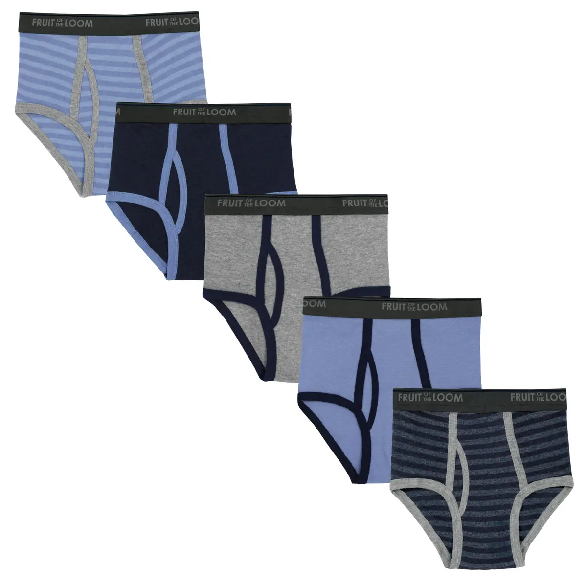 Fruit of the Loom boys Briefs Pack 5 | Soft Cotton, Full-Cut Fit, Tag-Free Comfort (70-120 chars) - main product image