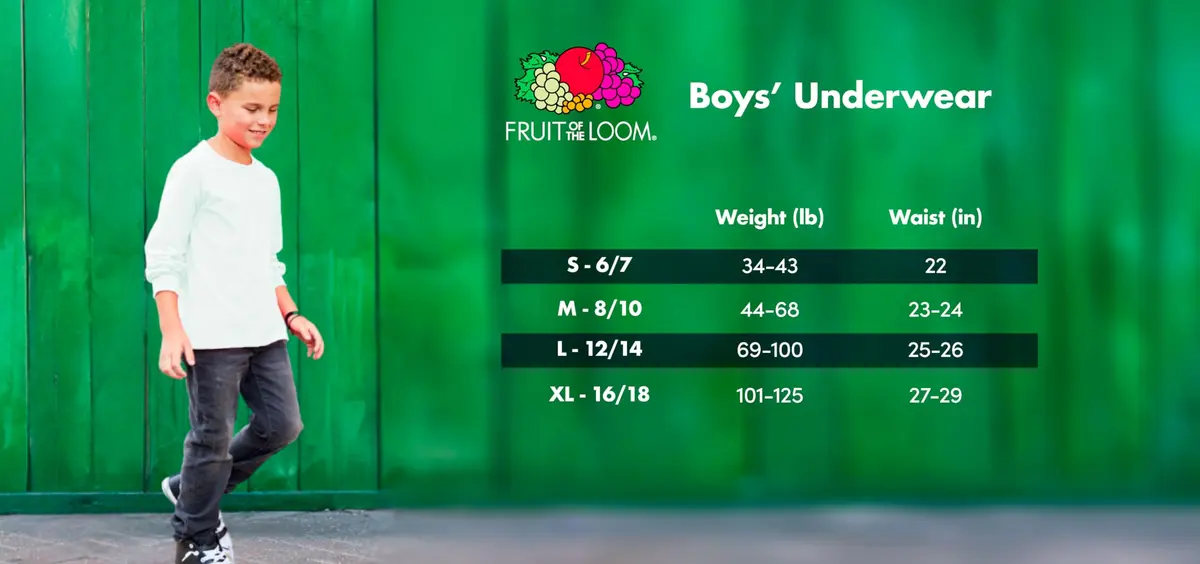Fruit of the Loom boys Briefs Pack 5 | Soft Cotton, Full-Cut Fit, Tag-Free Comfort (70-120 chars) - view 7