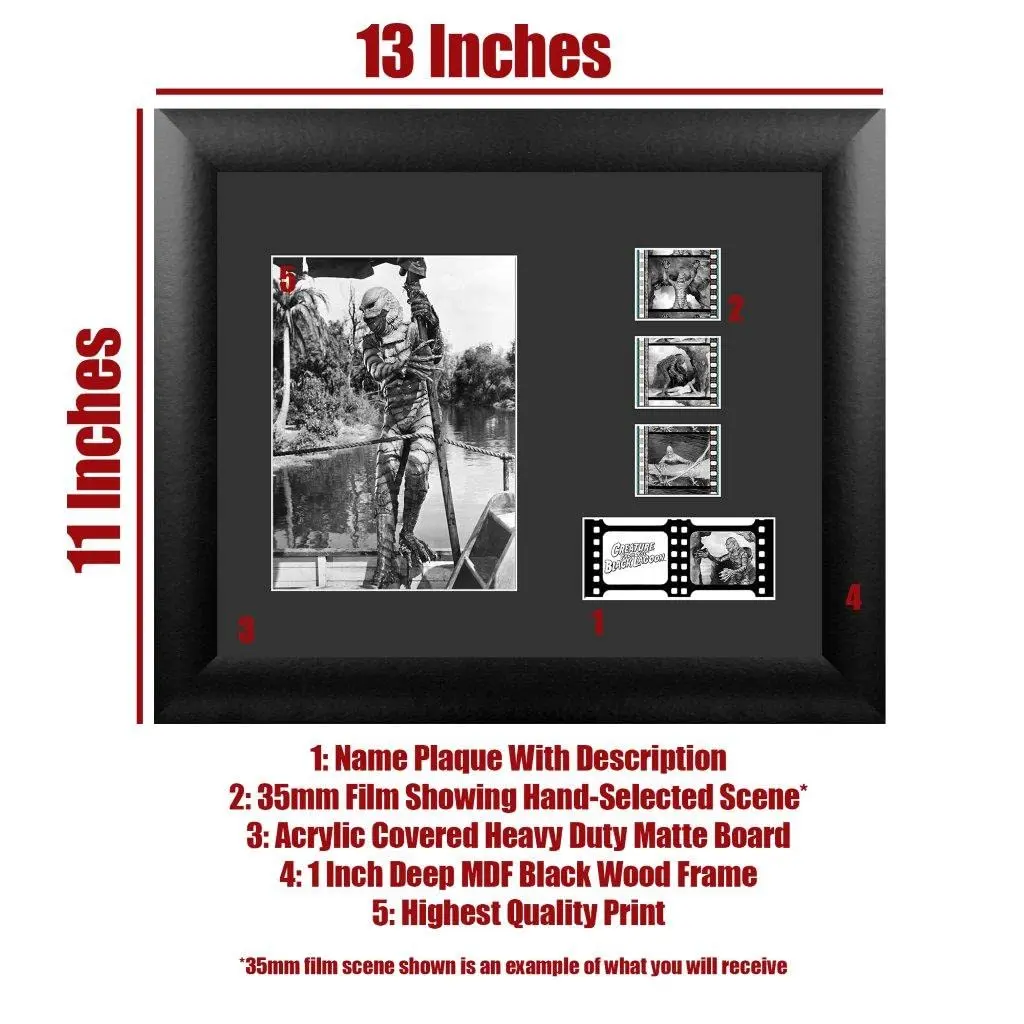 FILMCELLS Creature Black Lagoon Wall Art | 13 x 11 Framed Horror Collectible - view 3