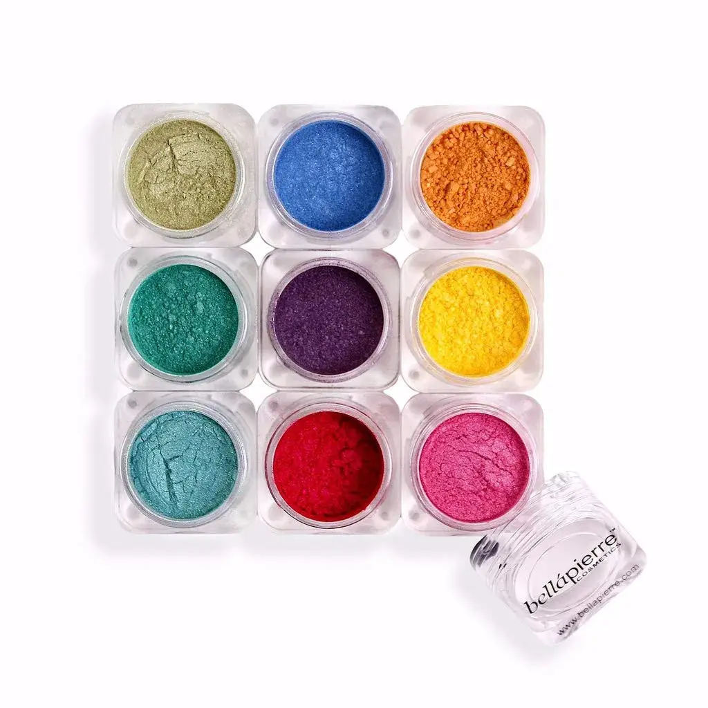 bellapierre Shimmer Powder 9 Stack Iris | 0.56 oz (15.7 g) | Vegan & Cruelty-Free Eye Makeup - main product image