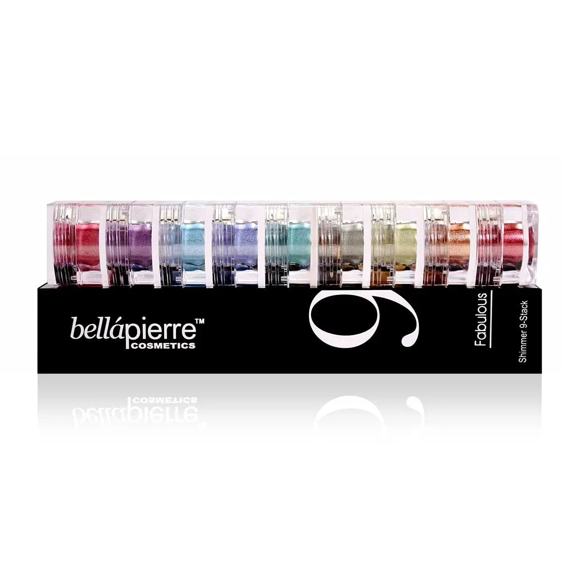 bellapierre Shimmer Powder 9 Stack | Fabulous 0.56 oz (15.8 g) | Vegan & Cruelty-Free Eye Makeup - view 2