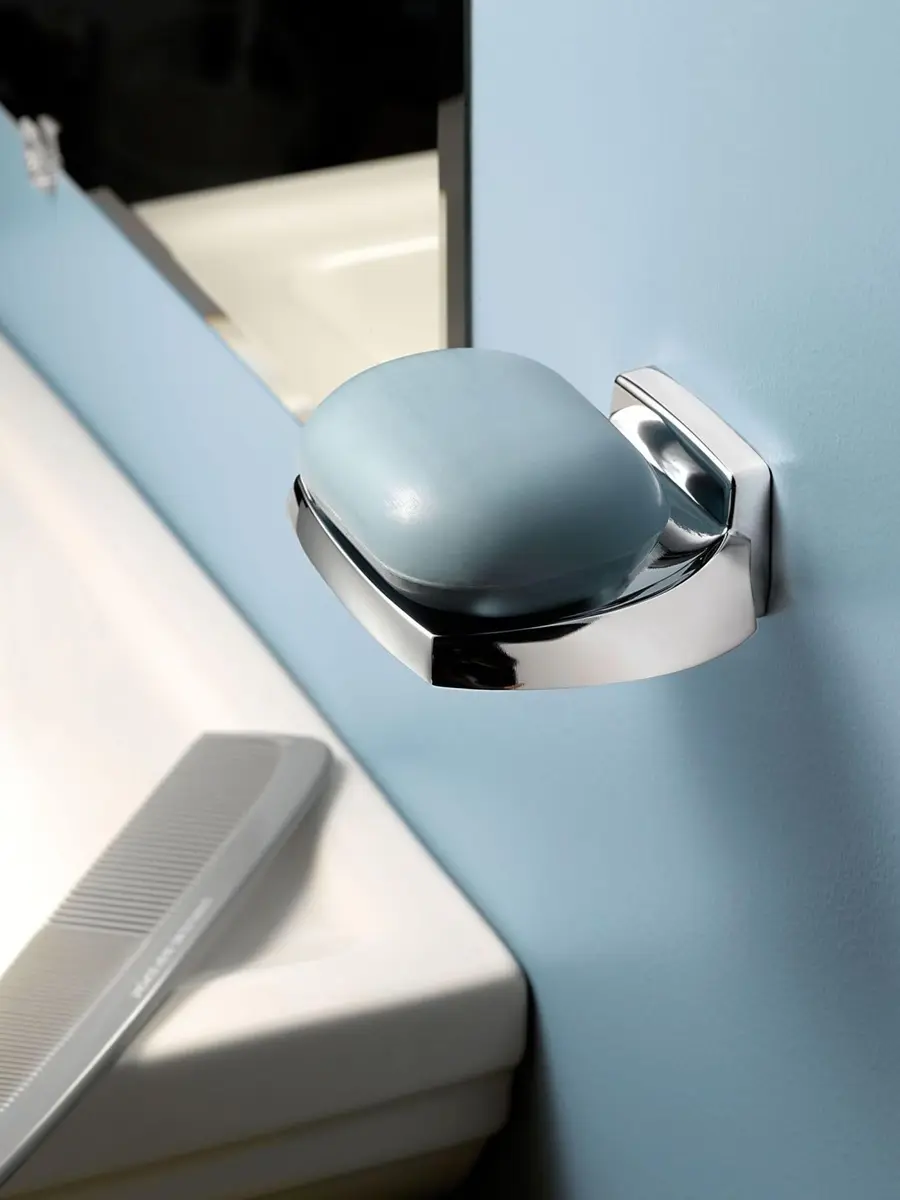 Moen P5360 Donner Contemporary Wallmount Soap Holder, Chrome | Corrosion Resistant Zinc Construction - view 3