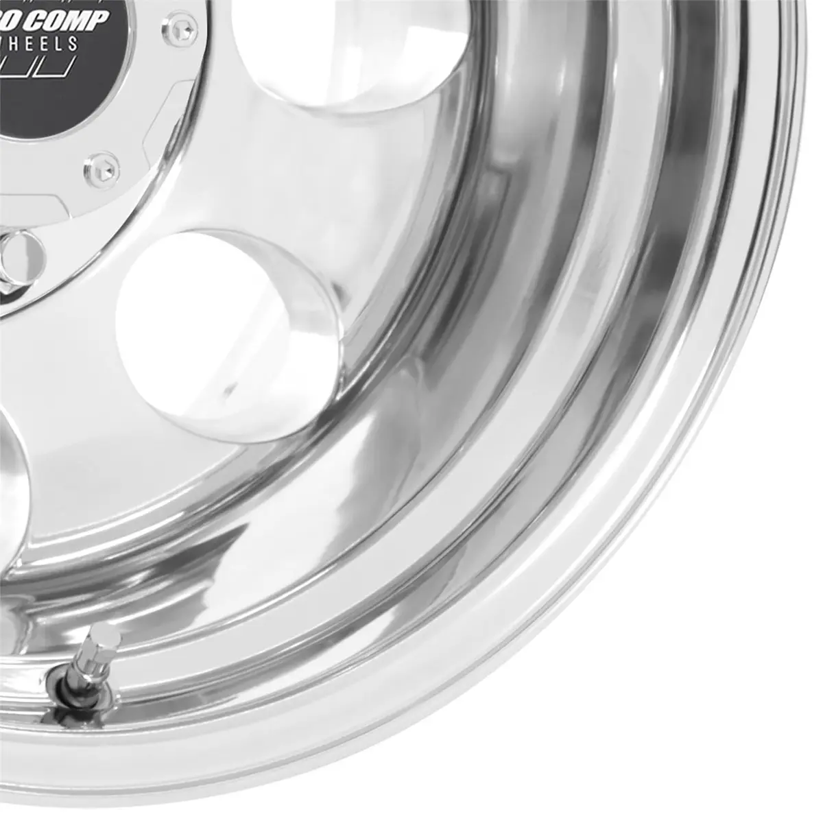 PRO COMP VINTAGE 16X8 8X165.1 4.5 0mm POLISHED Alloy Steel Wheel | 16 Inch, 8 Width, 8X165.1 Bolt Pattern - view 2