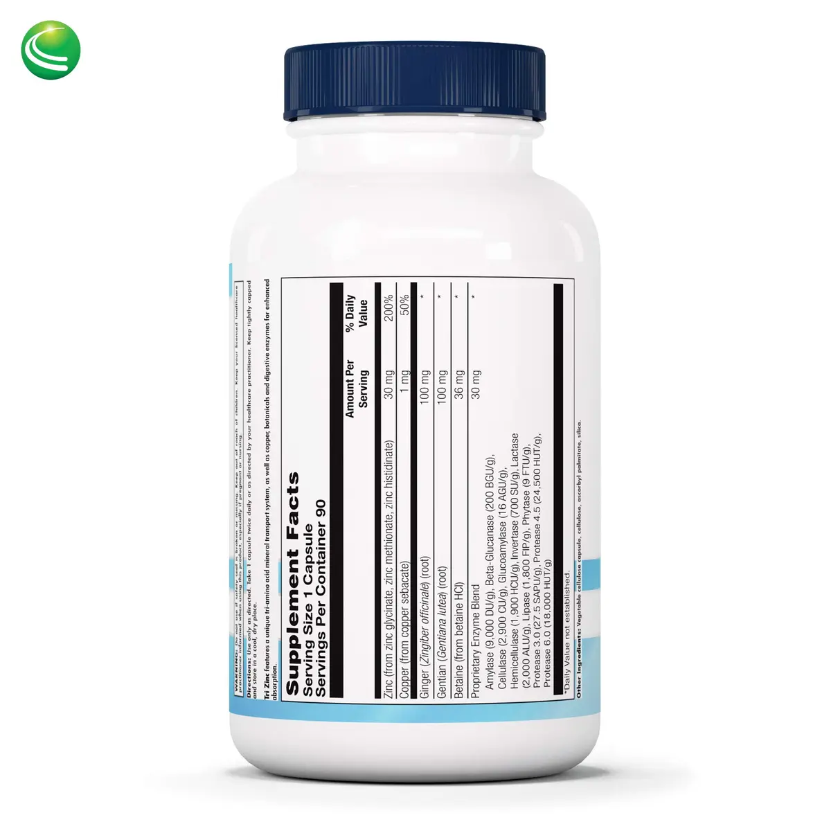 Nutra BioGenesis Tri Zinc 30mg Chelate Per Pill | Supports Immune & Skin Health - view 2