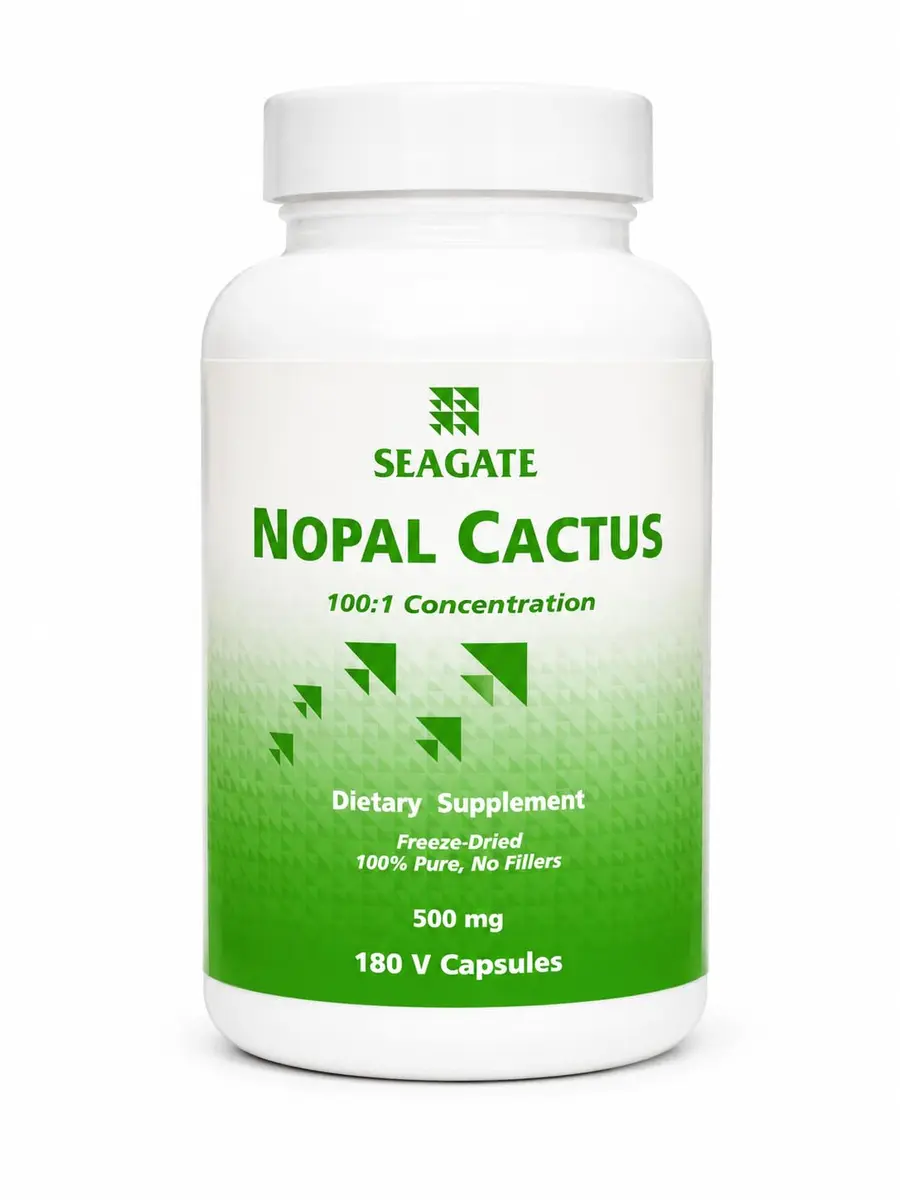Seagate Herbal Supplement Nopal Cactus 500 mg | Natural Fiber & Appetite Control (110 chars) - main product image