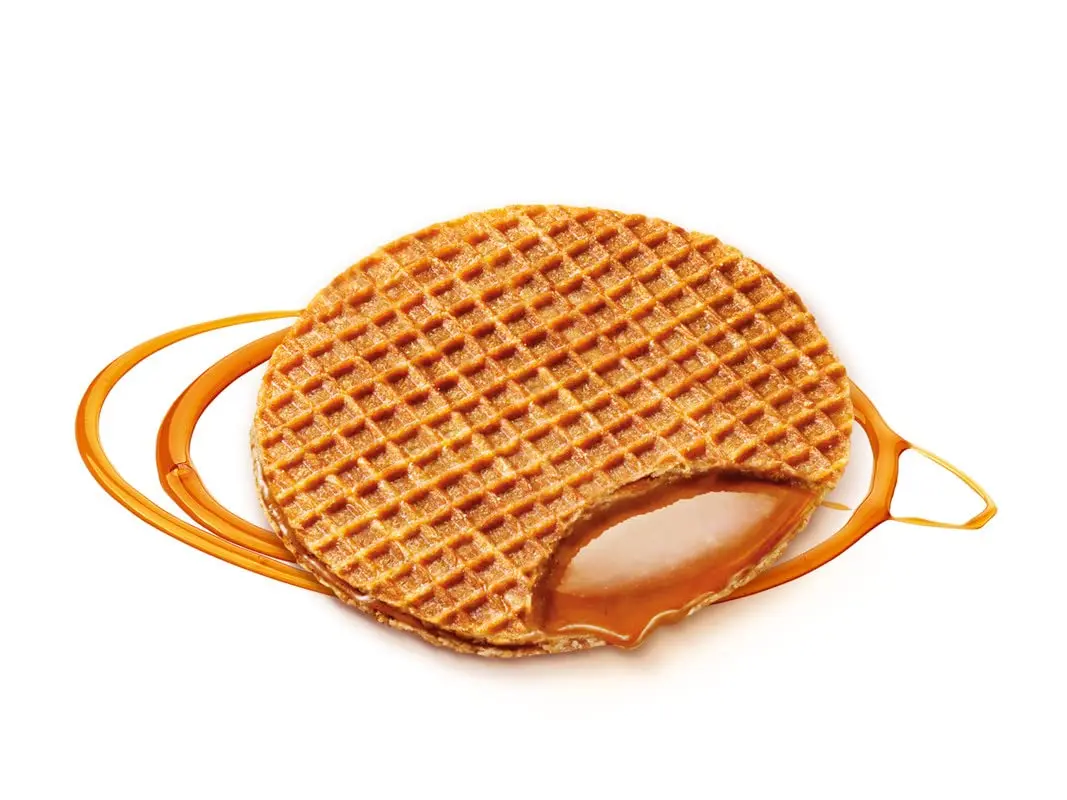 Daelmans Caramel Wafers 49.5 oz | Dutch Jumbo Cookies with Cream Butter & Caramel - view 3