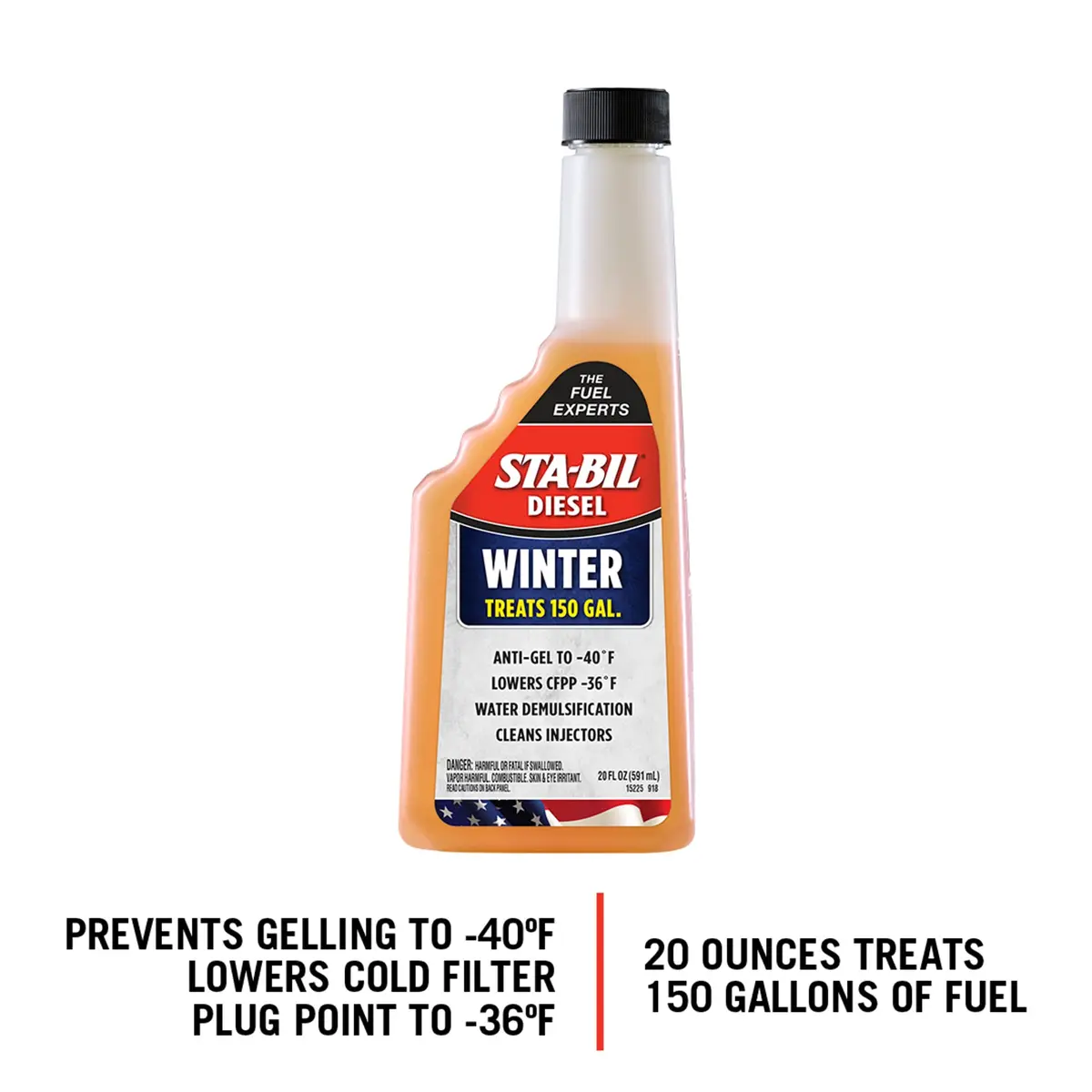 STA-BIL Diesel Winter Anti-Gel Fuel Treatment 20 fl. oz | Prevents Fuel Gelling to -40°F - view 2