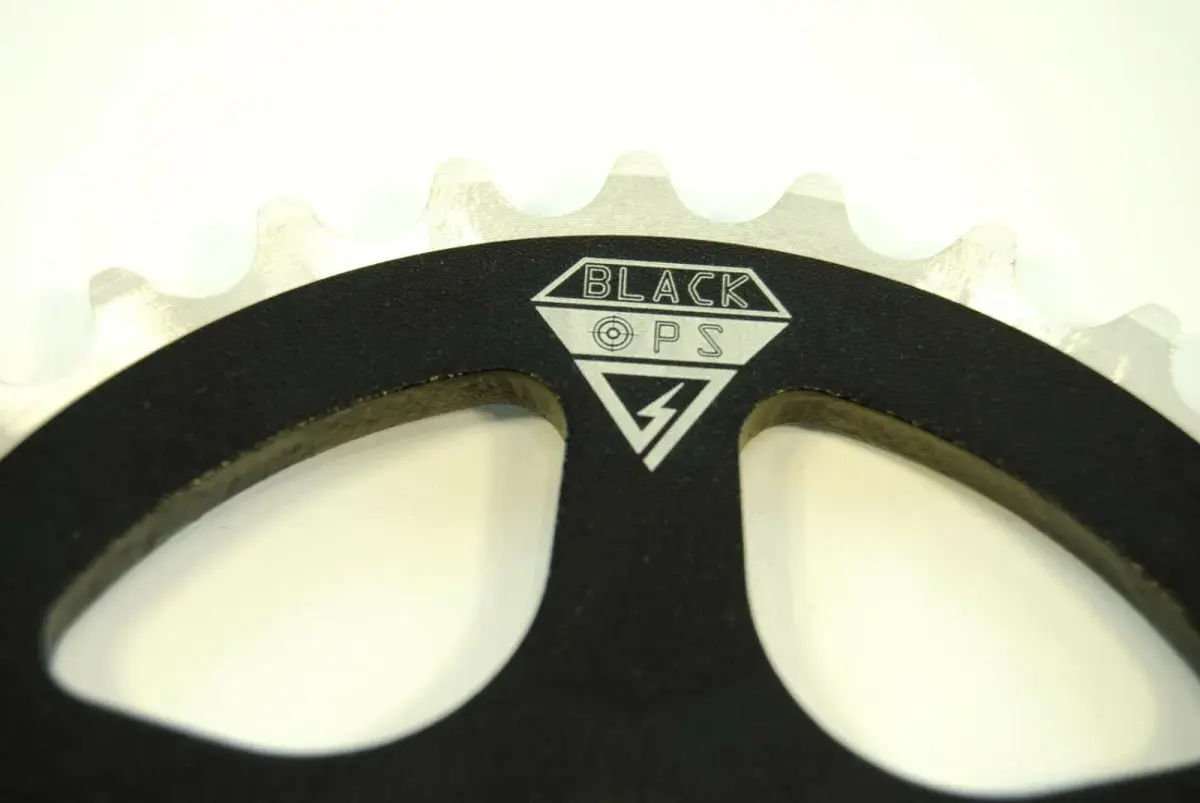 Black Ops Micro Drive BMX Chain Ring 30t Black | 1/8" Quiet Drive Technology - view 3