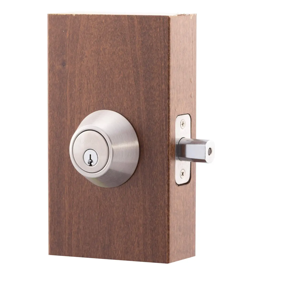 Copper Creek Deadbolt Single Cylinder Satin Stainless | ANSI Grade-3 Security (70-120 chars) - view 2