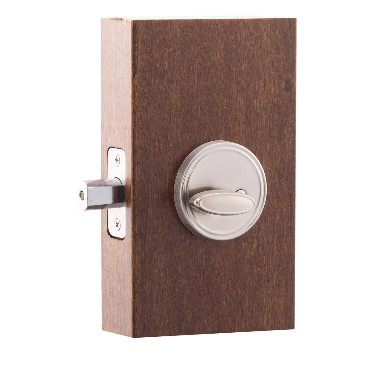 Copper Creek Deadbolt Single Cylinder Satin Stainless | ANSI Grade-3 Security (70-120 chars) - view 3