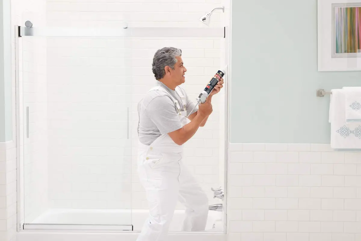 GE Supreme Silicone Caulk for Kitchen & Bath, White, 300ml (10.1 fl oz) | Waterproof & Mildew-Resistant Sealant - view 8
