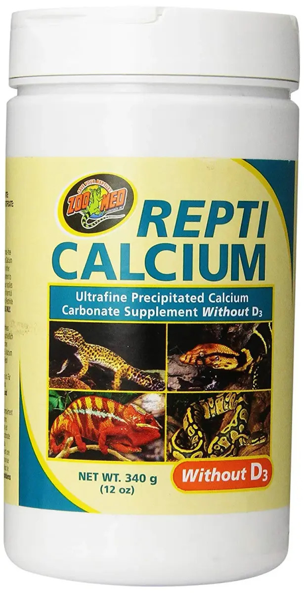 Zoo Med Reptile Calcium without Vitamin D3, 340.2 g (12 oz) | Phosphorus-Free Supplement - main product image