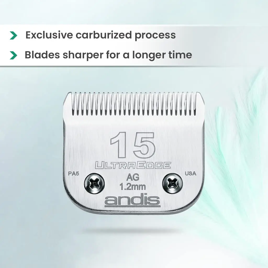 Andis UltraEdge Detachable Blade 15 Blade (Pack of 1) Carbon Steel | Professional Grooming Performance - view 3