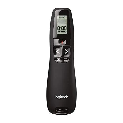 Logitech Wireless Presenter R800 with Green Laser Pointer, PowerPoint Clicker Remote (100ft Range) - main product image