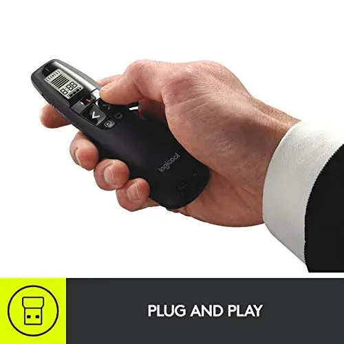 Logitech Wireless Presenter R800 with Green Laser | 30m Range, Built-in Timer, Plug-and-Play - view 2