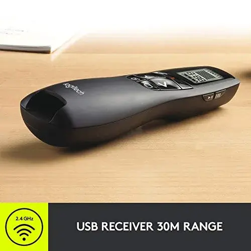 Logitech Wireless Presenter R800 with Green Laser | 30m Range, Built-in Timer, Plug-and-Play - view 4