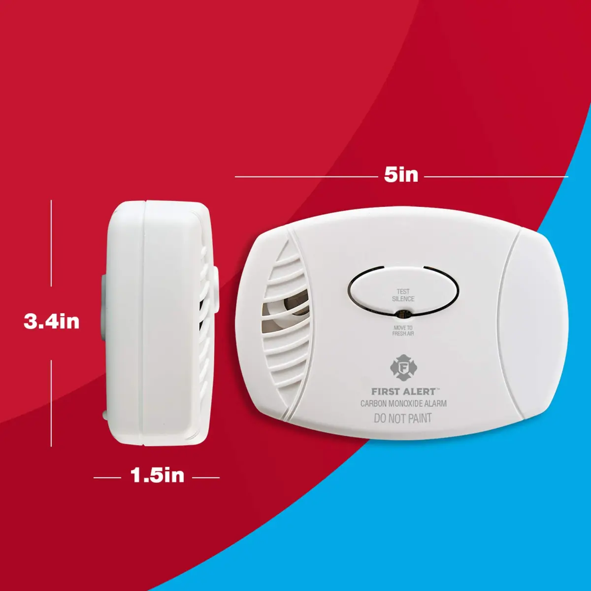 First Alert CO400 Carbon Monoxide Detector 2-Pack | Battery Operated Alarm with Electrochemical Sensor - view 7