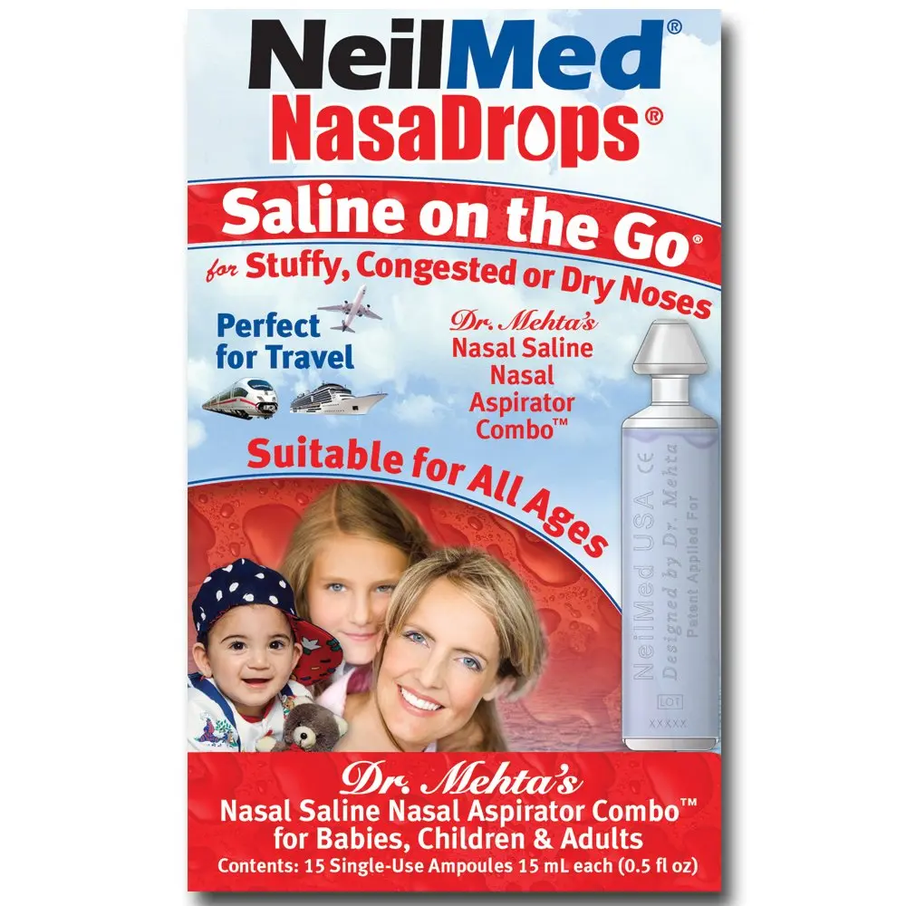 NeilMed NASA Saline Vials 0.5 Fl Oz | Single-Use Nasal & Sinus Relief - view 2