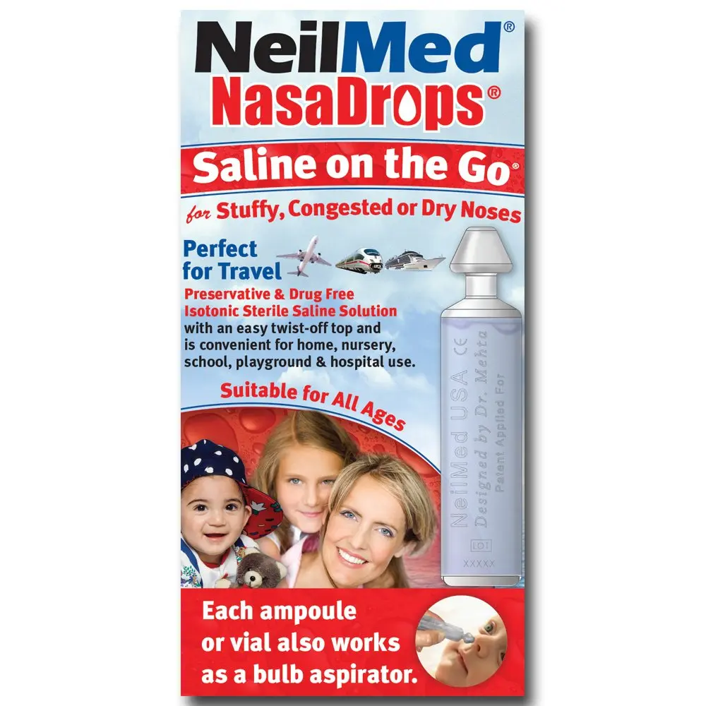 NeilMed NASA Saline Vials 0.5 Fl Oz | Single-Use Nasal & Sinus Relief - view 4