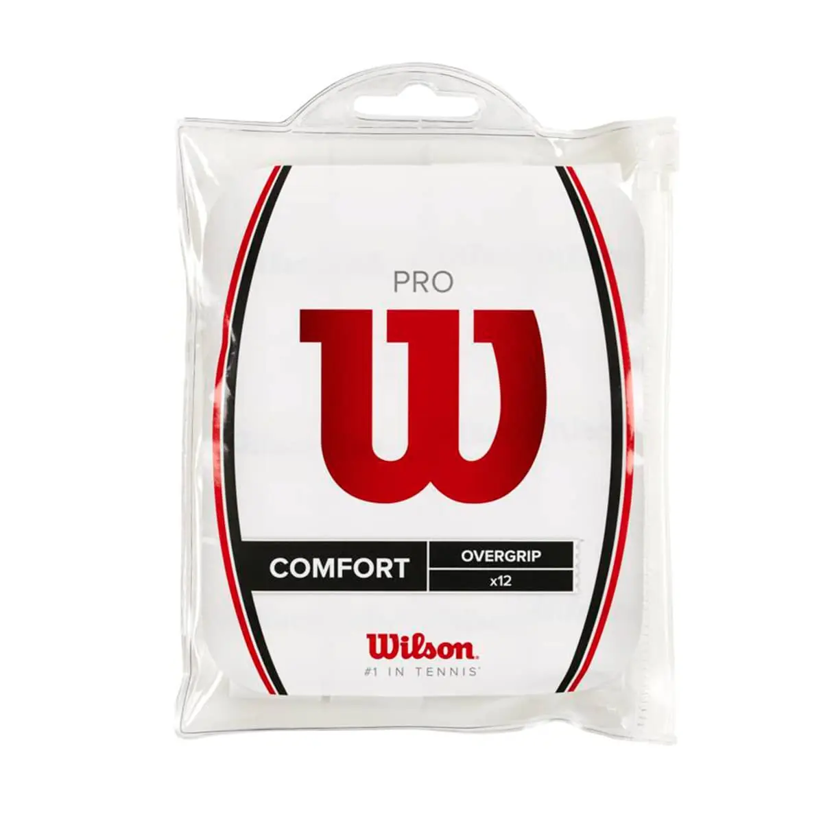 Wilson Pro Tennis Overgrip 12-Pack White | Tacky Feel for Pro Players - main product image