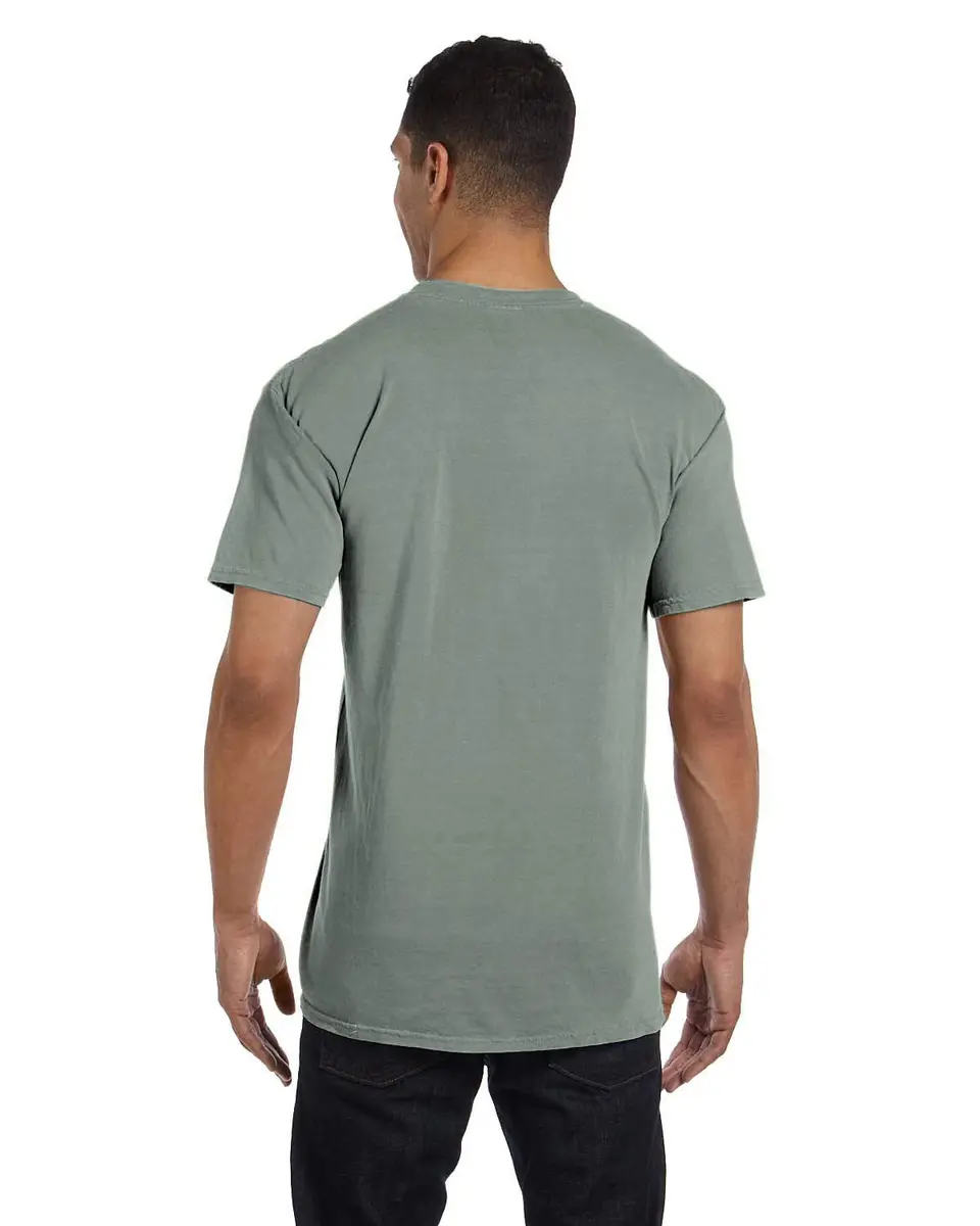 Comfort Colors 6.1 oz. Garment-Dyed Pocket T-Shirt-M (Bay) | Classic Heavyweight Cotton Tee for Men - view 5