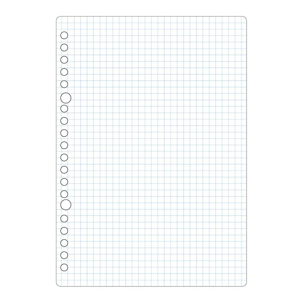 Maruman 20-Hole Loose Leaf Paper, 50 Sheets, A5 5mm Grid | Japanese Craftsmanship for Precise Note Taking - view 3