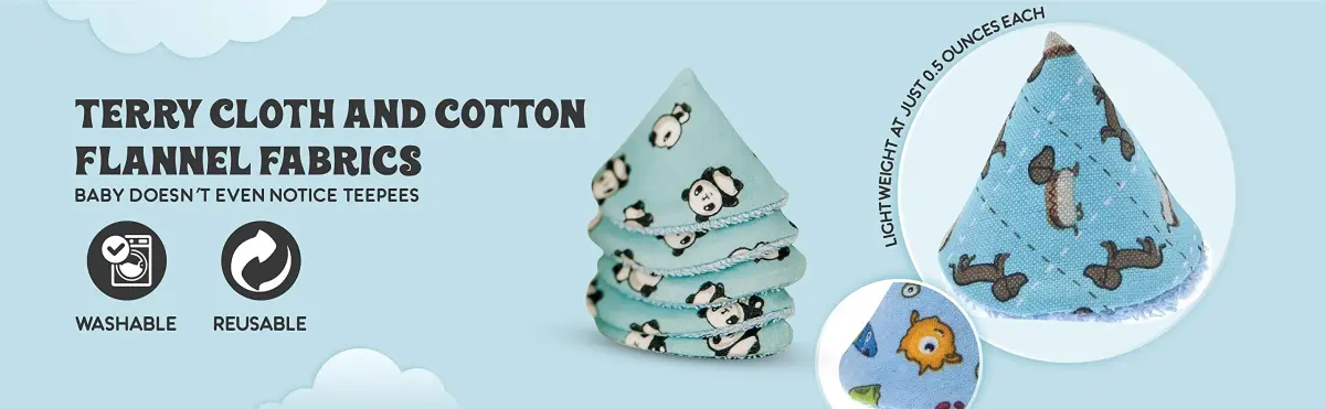 Beba Bean Pee-Pee Teepee Baby Boy Diaper Covers 5 Pack | Prevents Sprays During Changes - view 8