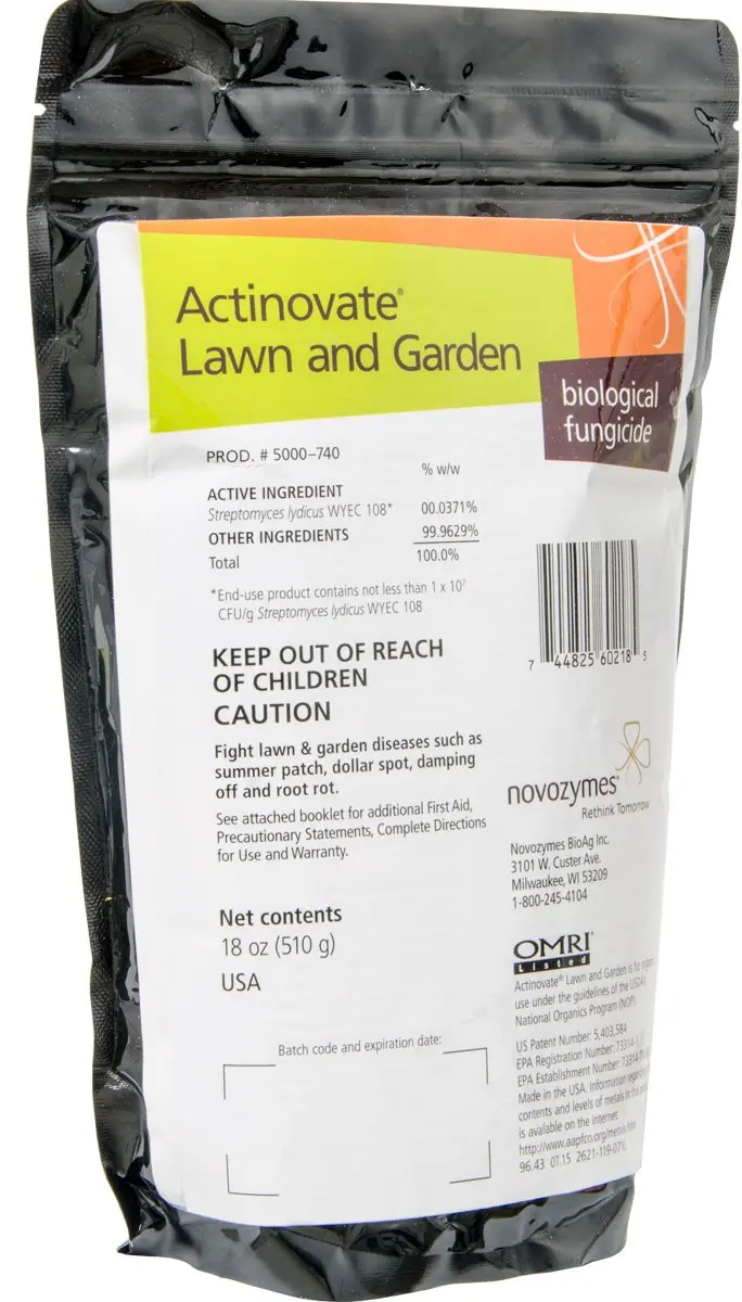 Actinovate NI40740 Lawn & Garden Fungicide 18oz | Biological Control for Fungal Diseases - main product image