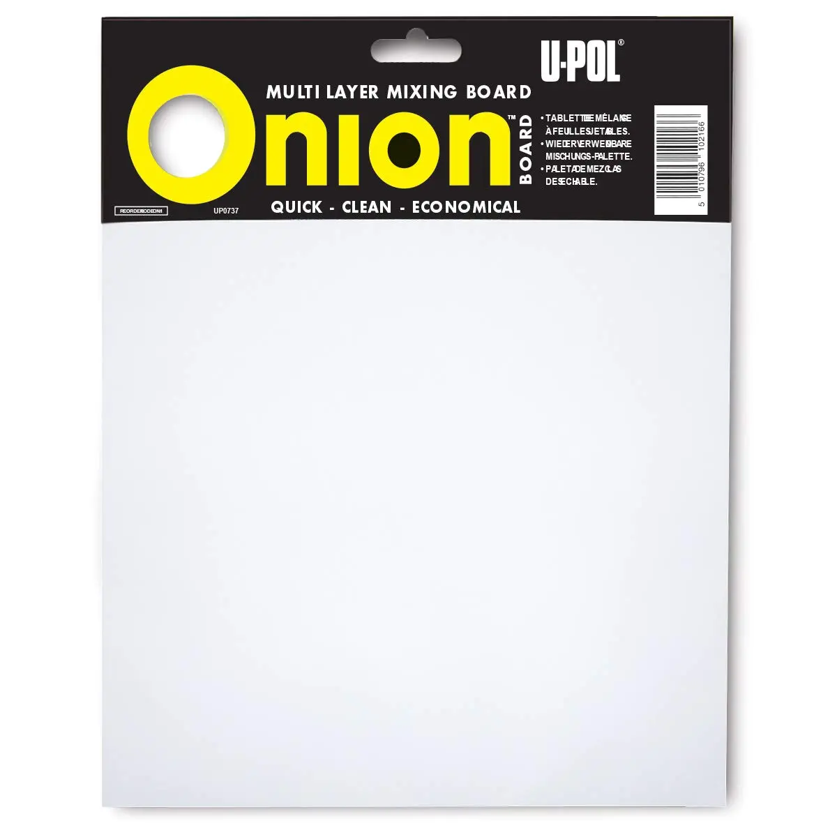 U-POL Onion Board Multilayered Mixing Palette | Special Formulated Paper for Resins & Solvents - main product image