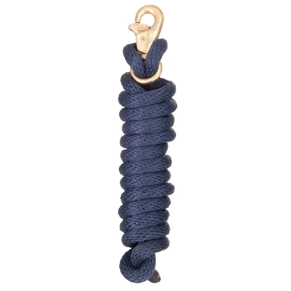Tough 1 Poly Lead with Replaceable Triggerbull Snap - Navy Blue | Durable, Easy-Replace Hardware for Horse Handling - main product image