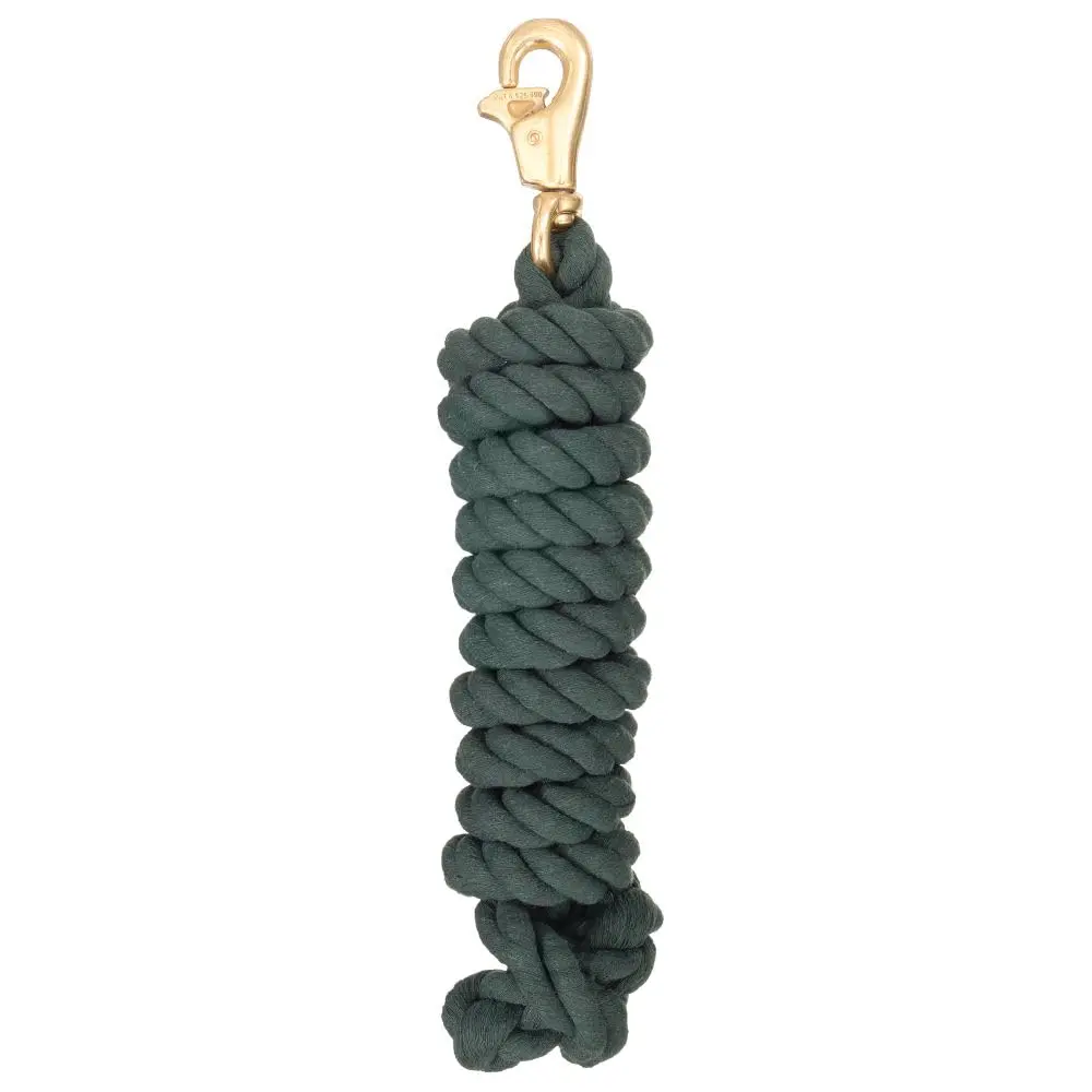 Tough 1 Braided Cotton Lead with Triggerbull Snap - Hunter Green 2.16 m (8.5 ft) - main product image
