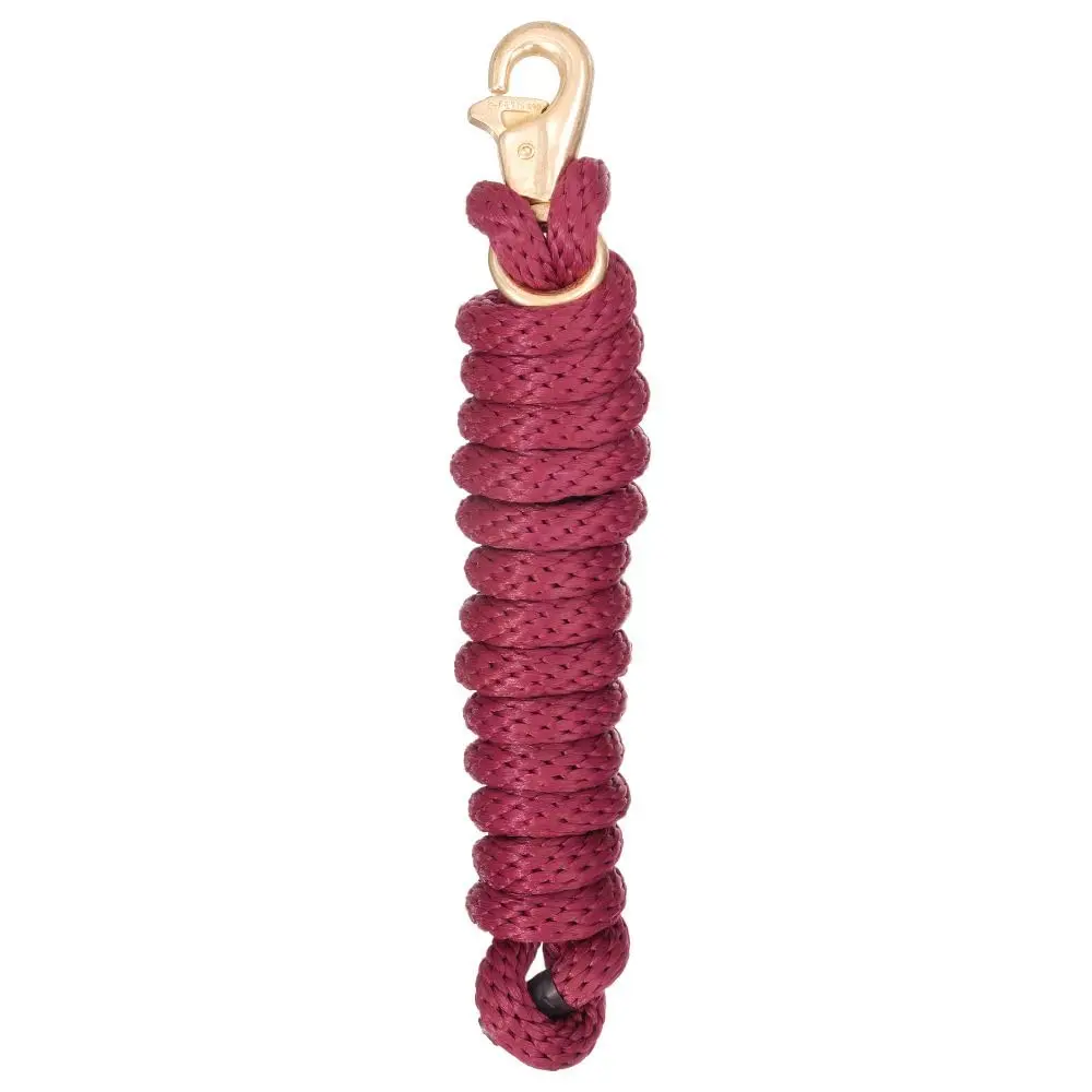 Tough 1 Poly Lead with Replaceable Triggerbull Snap 8 1/2' | Durable poly rope for horses - main product image
