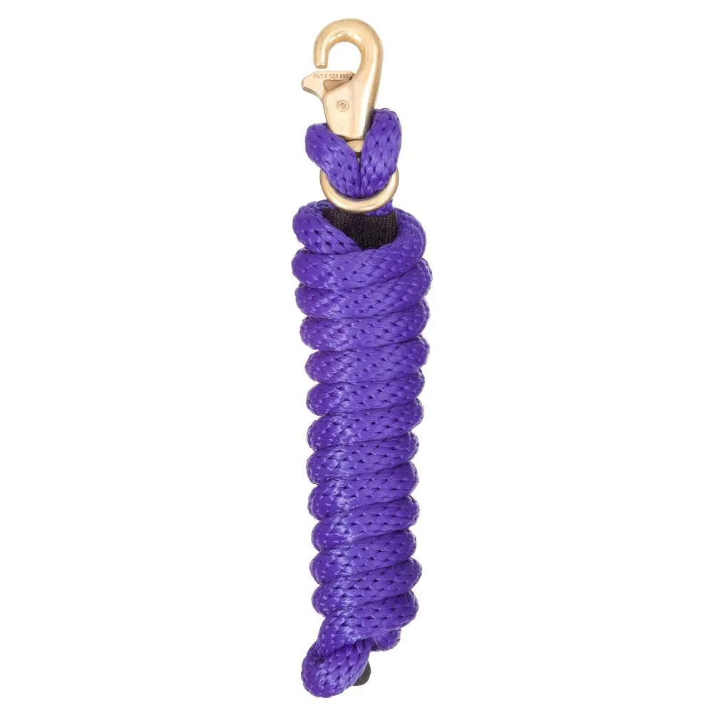 Tough 1 Poly Lead with Replaceable Triggerbull Snap - Purple 2.6 cm (0.625 in) x 243.8 cm (96 in) | Horse Lead Rope with Easy-Swap Hardware - main product image