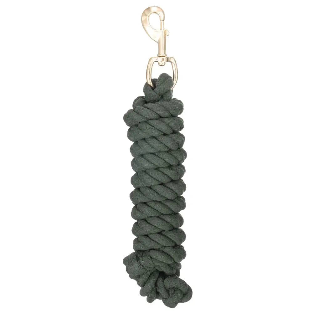 Tough 1 Economy Cotton Lead with Bolt Snap - Hunter Green | Durable, Soft Cotton Lead Rope for Small Dogs - main product image