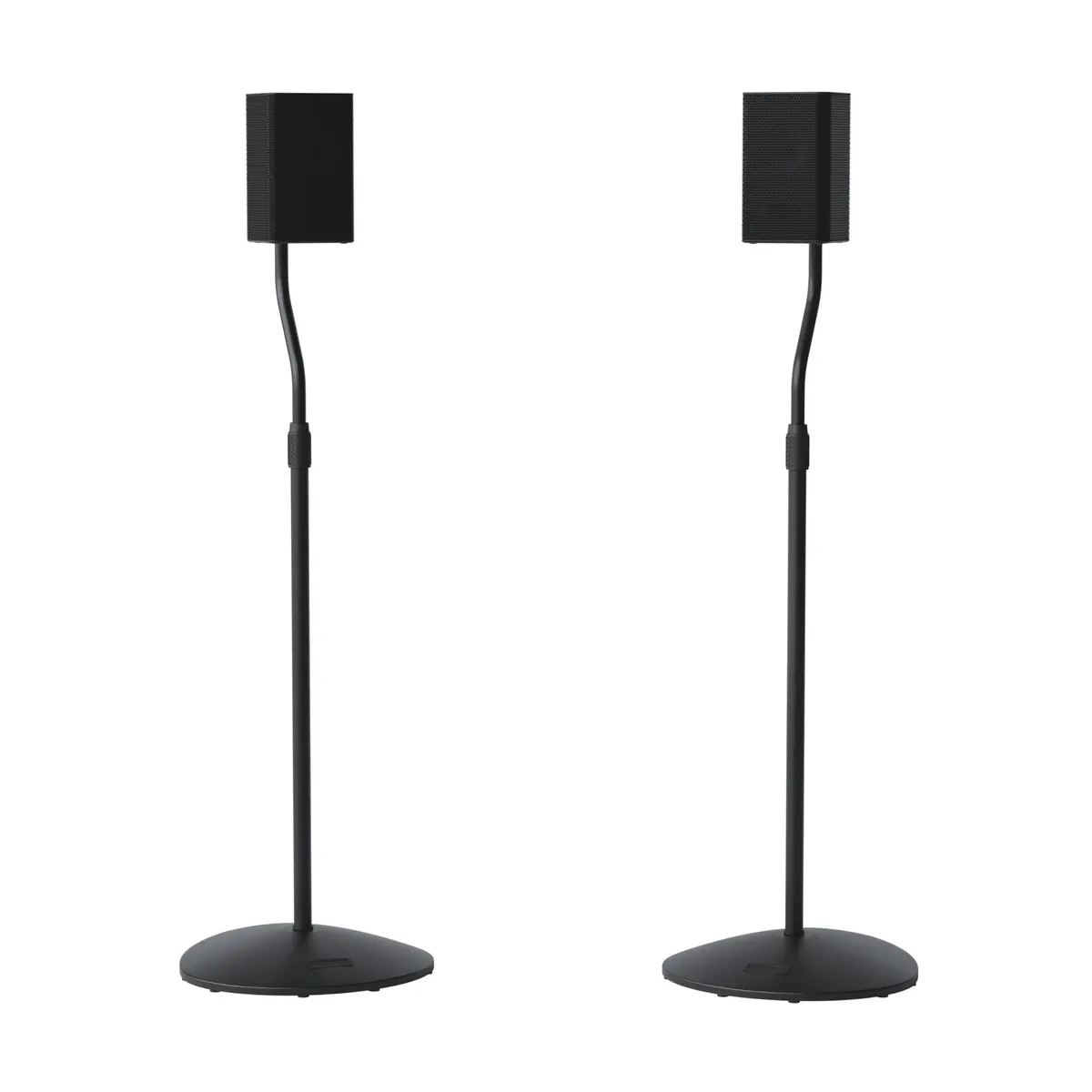 Sanus HTBS Adjustable Speaker Stands Pair for Satellite & Bookshelf Speakers – 28"-38" Height – Black - main product image