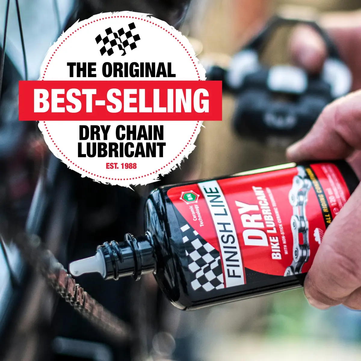 Finish Line Dry Chain Lubricant Ceramic Dry-Film 118ml (4 oz) | Dirt Repellent for Indian Roads - view 3