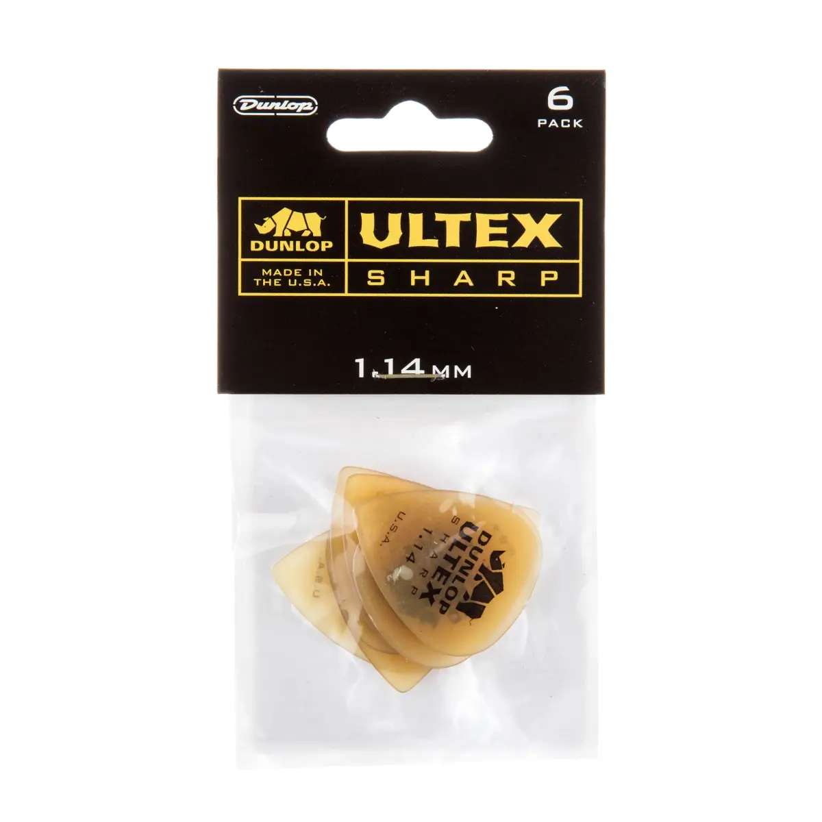 Jim Dunlop Ultex® Sharp Pick 1.14MM - 6 Pack - view 3