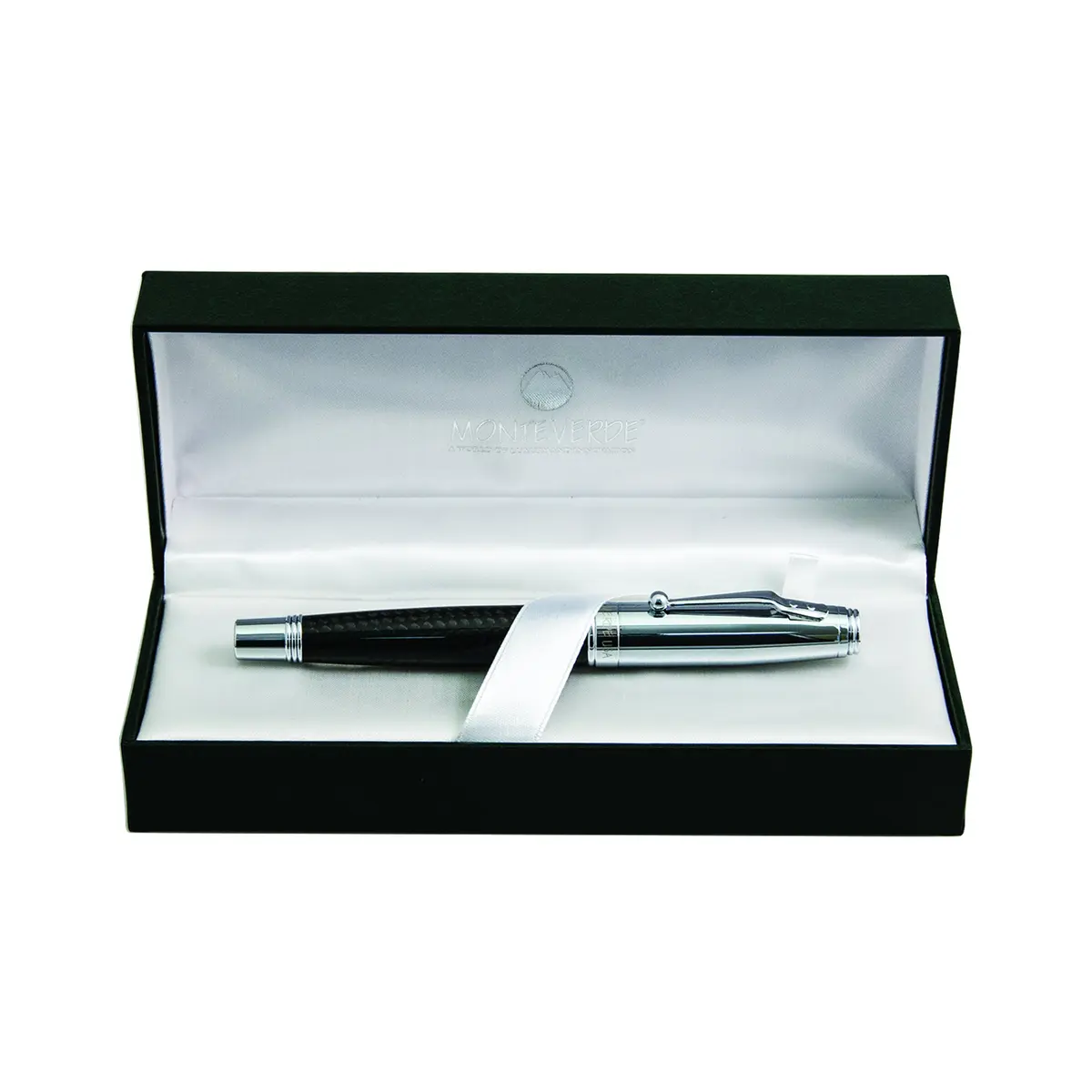 Monteverde Invincia Carbon Fiber Fountain Pen Medium Nib | Modern Design & Professional Style - view 8