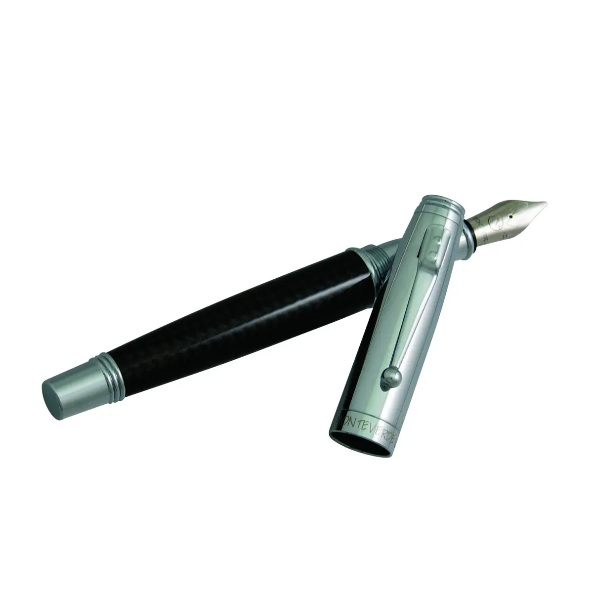 Monteverde Invincia Carbon Fiber Fountain Pen Medium Nib | Modern Design & Professional Style - view 2