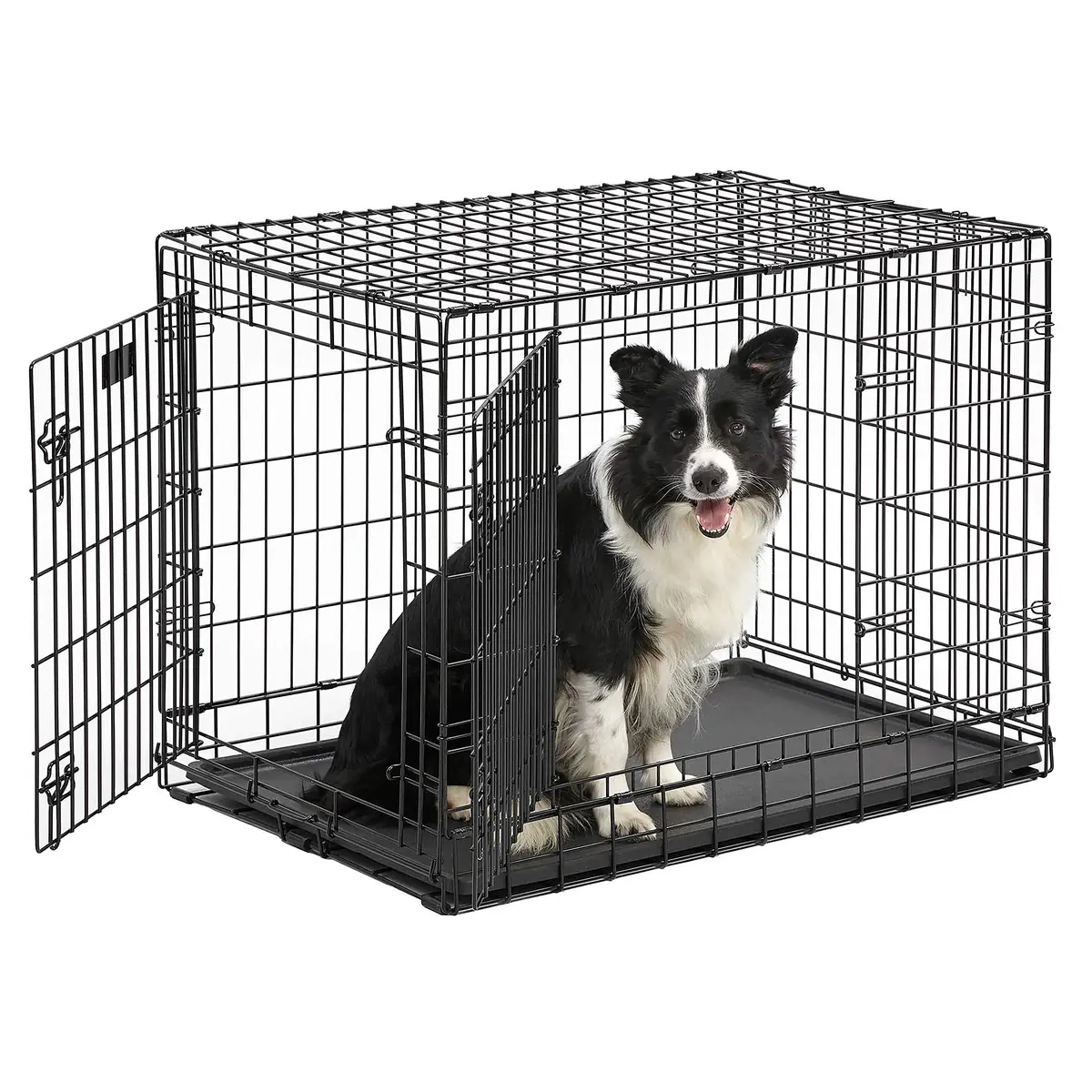 MidWest Homes for Pets Ultima Pro 36-Inch Dog Crate | Heavy-Duty Steel Double Door Pet Cage for Medium to Large Breeds - main product image