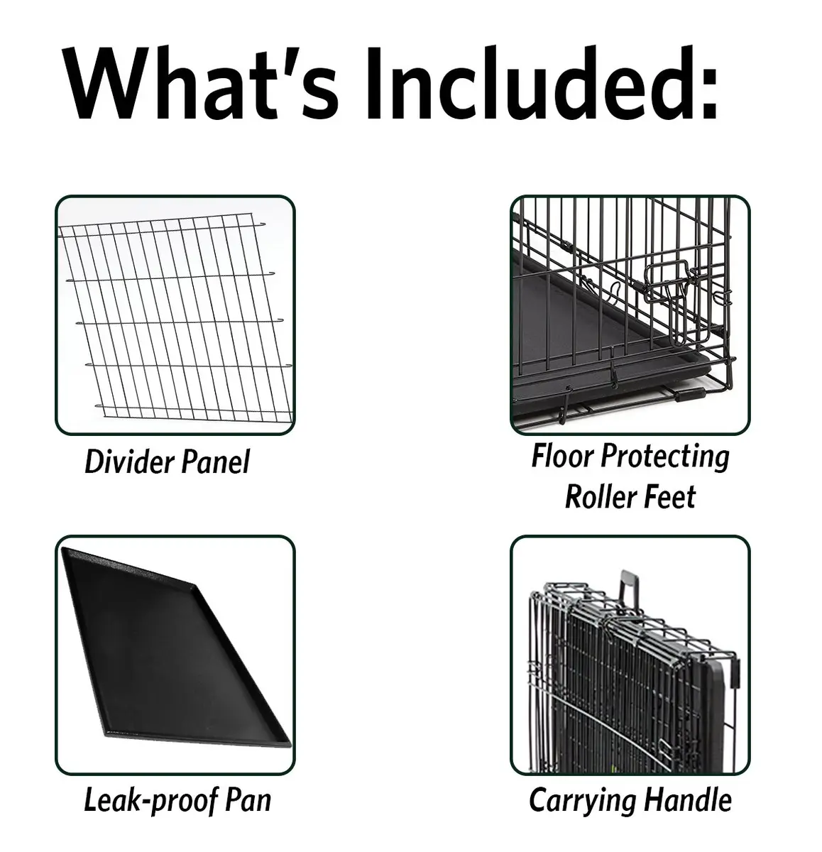 MidWest Homes for Pets Ultima Pro 36-Inch Dog Crate | Heavy-Duty Steel Double Door Pet Cage for Medium to Large Breeds - view 3
