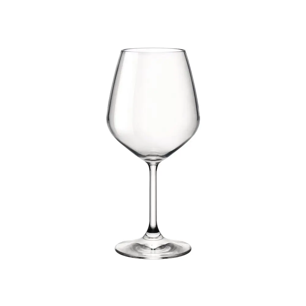 Bormioli Rocco 18oz Red Wine Glasses | Crystal Clear Star Glass, Laser Cut Rim, Elegant Party Drinkware - view 4