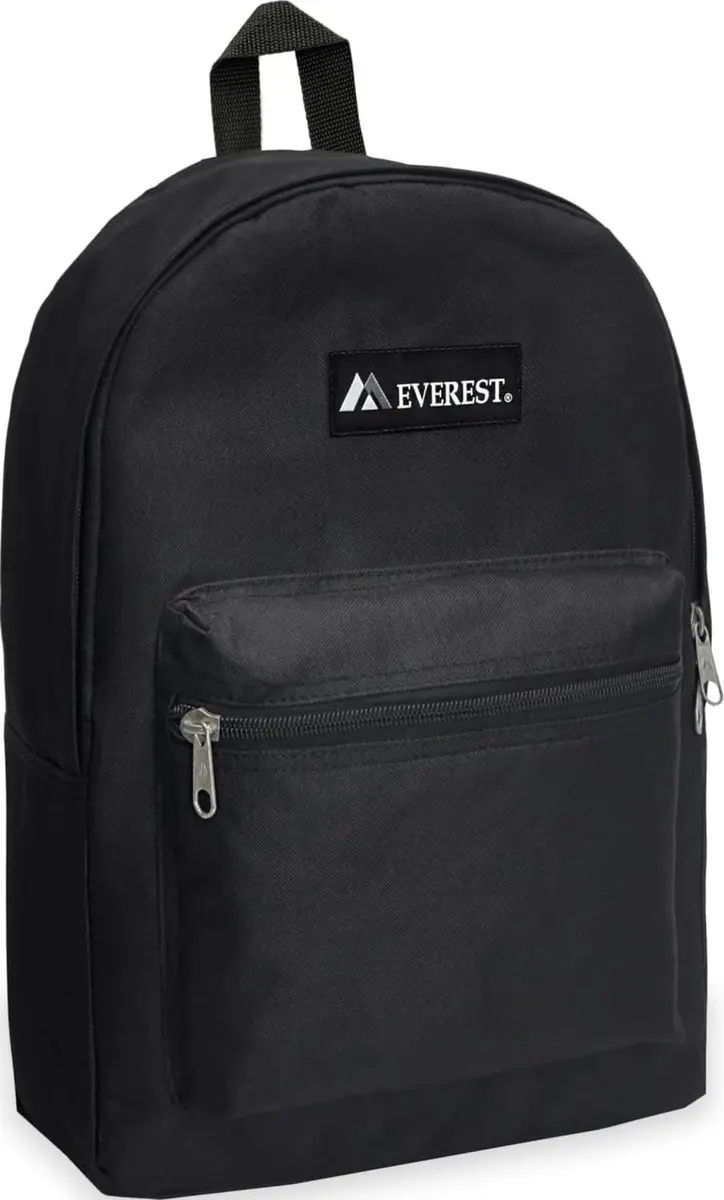 Everest Basic Backpack 15" Black 13.9 L (0.47 cu ft) | Lightweight Polyester for Daily Use - main product image
