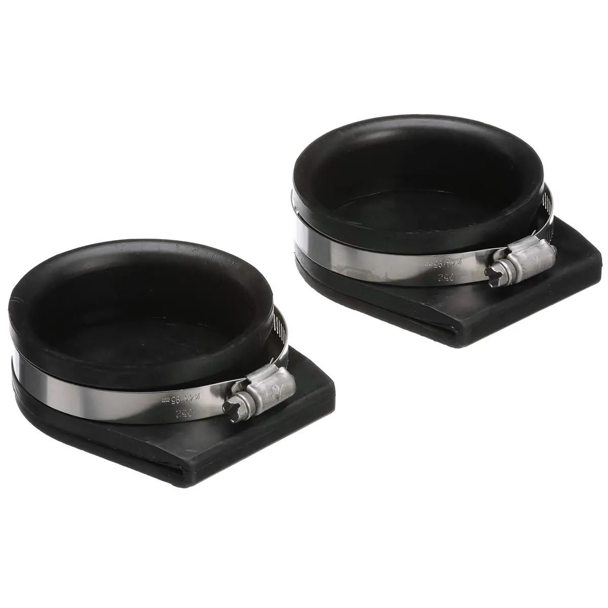 Seachoice Exhaust Guard Covers, Fits 4 in. OD Pipe, Black Rubber with Stainless Steel Hose Clamp | Marine-Grade Weather-Resistant - main product image